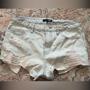 Fashion Nova Blue Distressed Jeans